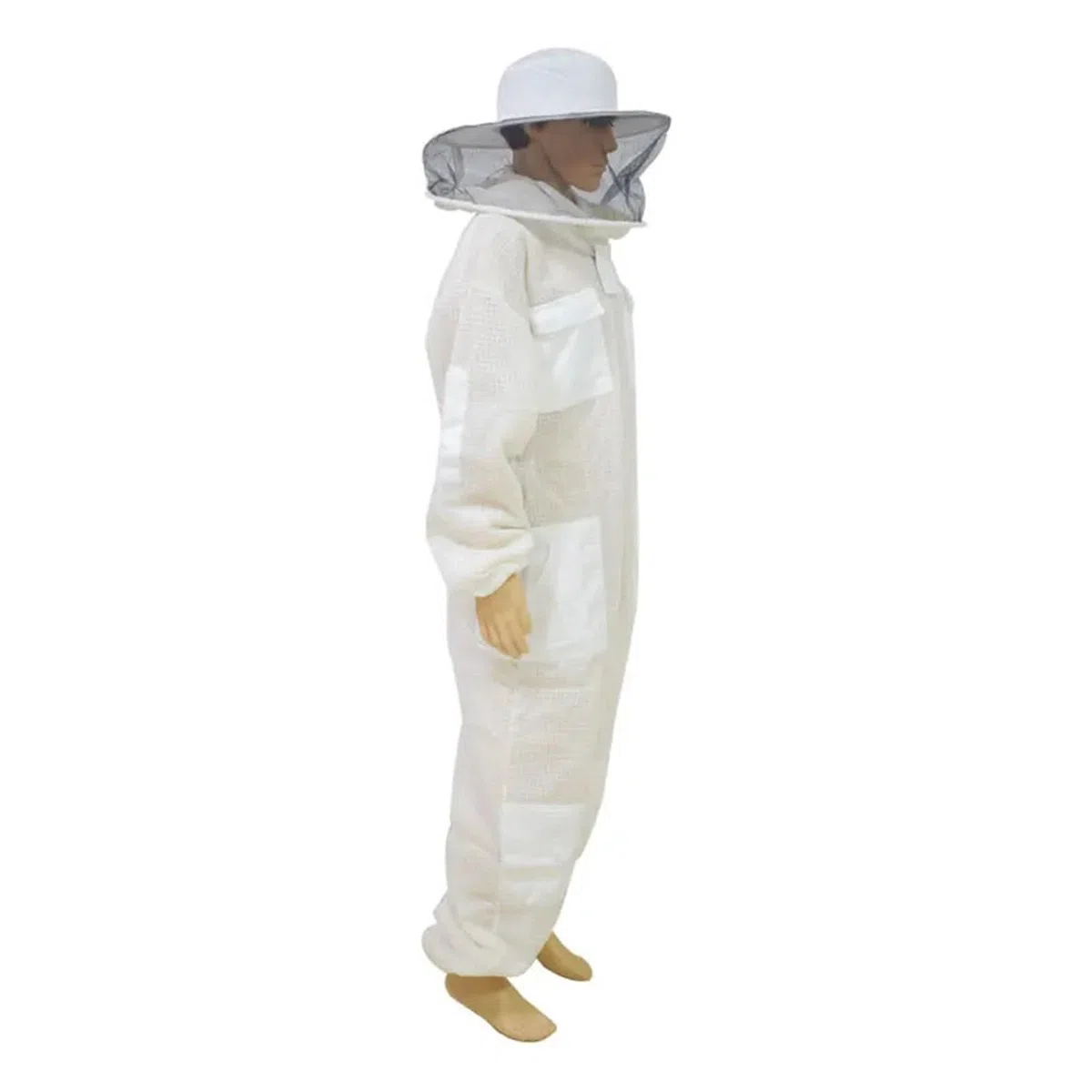 Ropa De Apicultura Traje de apicultura ventilado ultratranspirable 3 capas con velo redondo traje protector profesional antiabejas(XXXL)