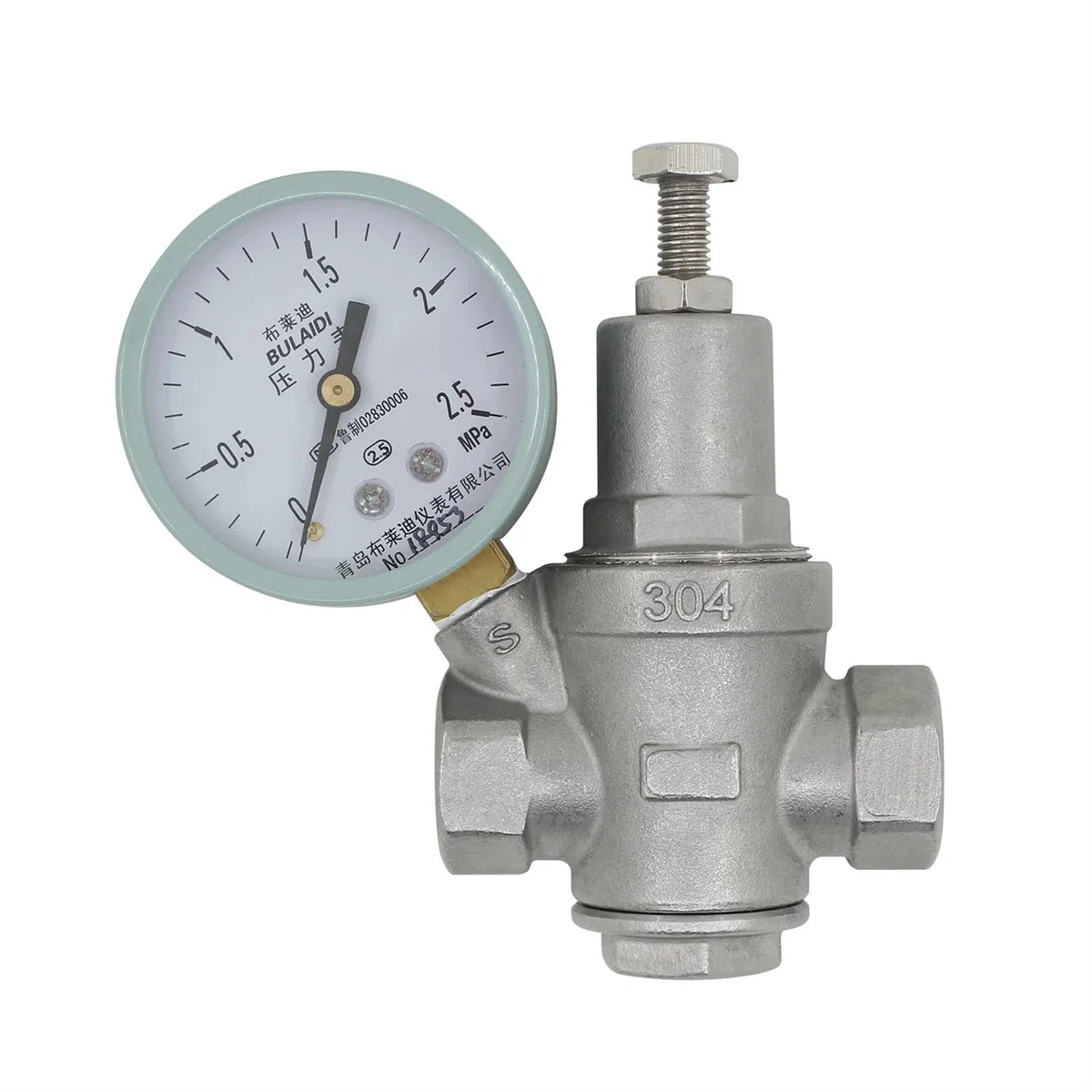 Válvula reductora de presión ajustable - 1/2 3/4 1 1-1/4 1-1/2 2 pulgadas Acero inoxidable sin plomo reguladora agua